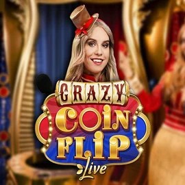 Crazy Coin Flip logo by Evolution at Priced Up CasinoCrazy Coin Flip