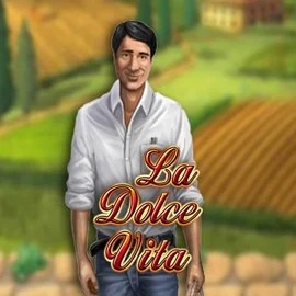 La Dolce Vita slot logo by Gamomat at Priced Up CasinoLa Dolce Vita