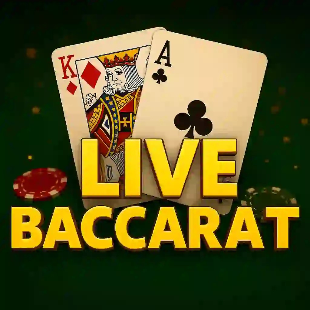 Logo of Live Baccarat from Pragmatic Live at Priced Up Casino