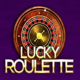 Lucky Roulette slot logo by Belatra Games at Priced Up Casino
