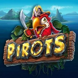 Pirots slot logo by ELK Studios at Priced Up CasinoPirots