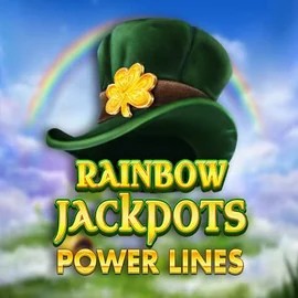 Rainbow Jackpots Power Lines logo by Red Tiger Gaming at Priced Up Casino